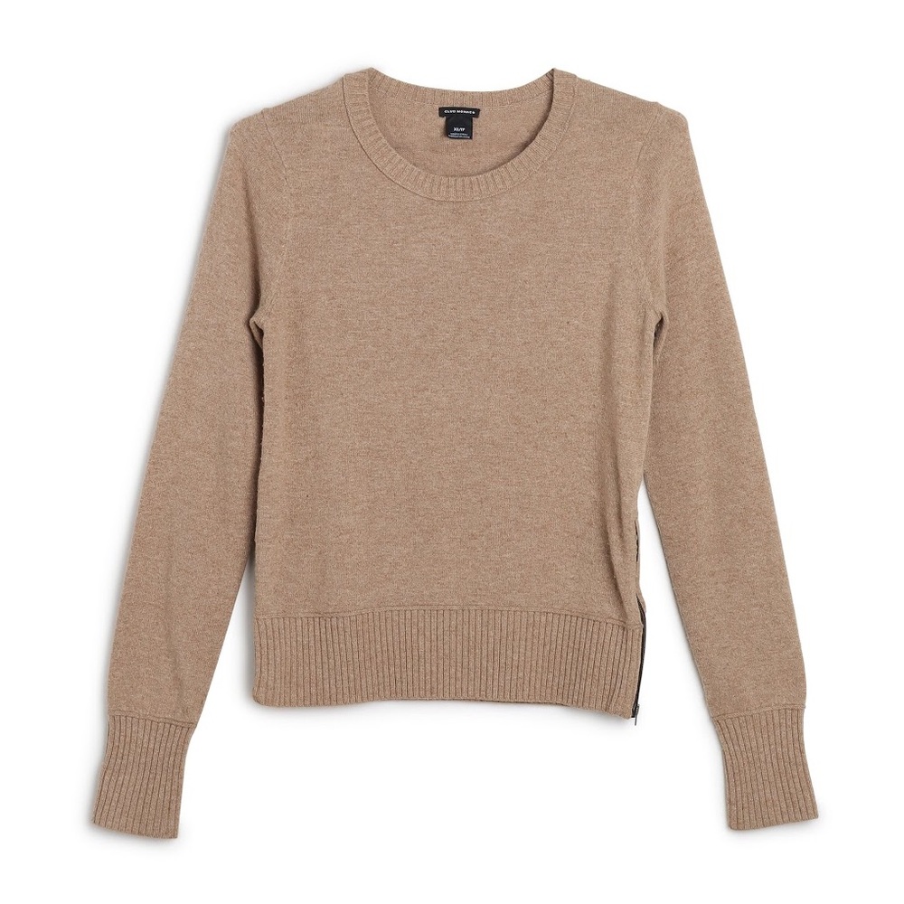 CLUB MONACO SIDE ZIP SWEATER